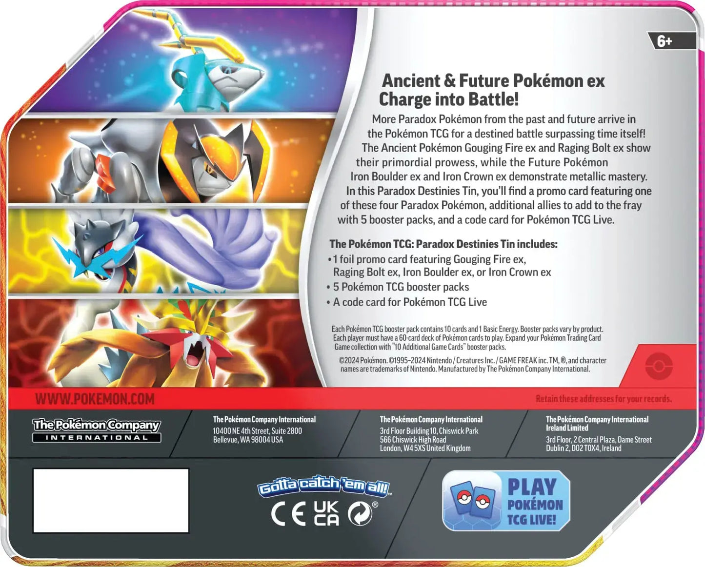 Paradox Destinies Tin (Gouging Fire EX)