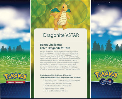 Pokemon Go Dragonite Vstar Premium Dark Holder Collection