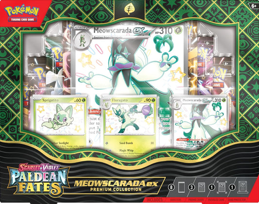 Paldean Fates Pokémon ex Premium Collection (Meowscarda EX)