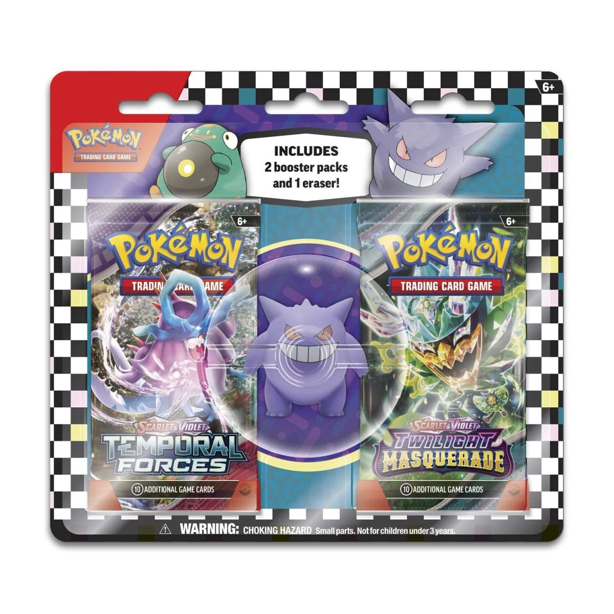 2 Booster Packs and Gengar Eraser